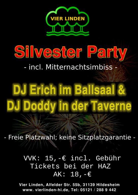 Silvester im Vier Linden